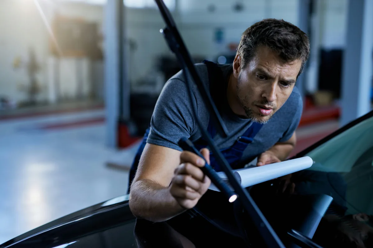 Professional windshield wiper replacement service